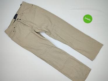 spodnie oversize: Męskie spodnie Westbury - Kolor: beżowy/piaskowy - Krój: klasyczny — 2