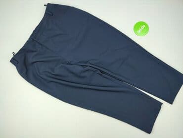 duże spodnie: Spodnie materiałowe damskie, 4XL — 2
