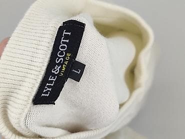 pull t shirt: Lyle & Scott, Sweter dla mężczyzn, rozmiar L — 4