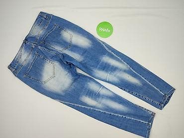 jeansy patchworkowe: Jeansy damskie, rozmiar L — 3