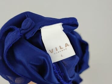 bluzki basic z dekoltem v: Vila, Women's blouse, size L (EU 40) — 4