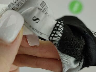 czarne bluzki w czerwone kwiaty: Bluzka damska, rozmiar S — 5