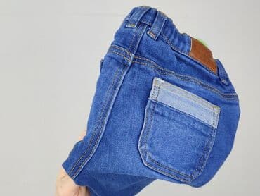 czarne spodnie goodies: Spodnie jeansowe, Mango, 9-12 miesięcy, stan - Idealny — 4