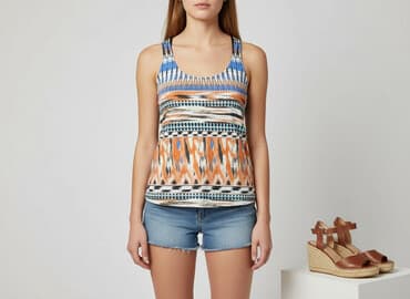 top z piorkami: Bershka, Top damski, rozmiar S — 6