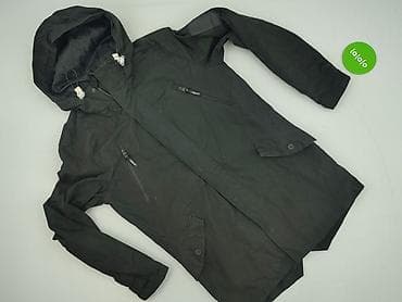 dresy dkny: Męska kurtka parka z kapturem – czarna, rozmiar M - Długość typu — 2