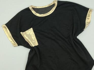 białe bluzki ze zlotym nadrukiem: T-shirt damski, rozmiar One size — 1