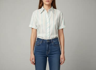 koszula z krótkim rękawem damska: Сорочка жіноча, розмір S — 1