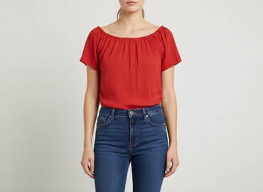 bluzka z odkrytym ramieniem allegro: Bluzka damska, rozmiar S — 6