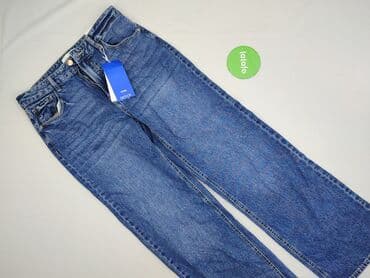 sinsay dżinsy z wysokim stanem: Denim, Jeansy damskie, rozmiar M — 3