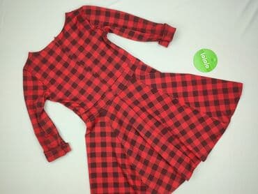 sukienka w kratę czerwona damska: Sukienka damska, rozmiar M — 4