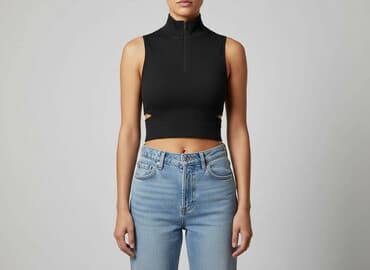 zamek do kurtki 80 cm: Top damski, M — 6