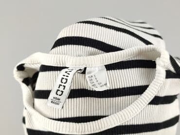 koszulki w paski damskie: H&M Basic, T-shirt damski, S — 4