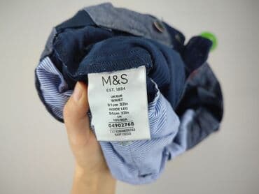 granatowe trampki ccc: Marks & Spencer, Chinosy dla mężczyzn, rozmiar M — 4