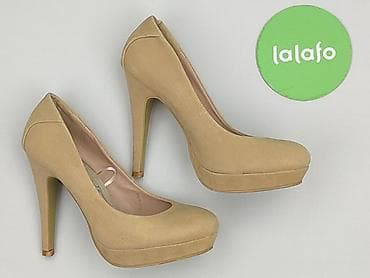 buty esprit deichmann: Beżowe czółenka na wysokim obcasie IN EXTENSO - Damskie szpilki z — 4