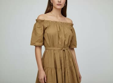 sukienki karmelowa na wesele: Italian Style, Sukienka damska, rozmiar One size — 6