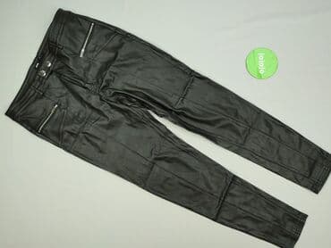 sinsay spodnie z eko skóry: Sinsay, Spodnie materiałowe damskie, rozmiar L — 3