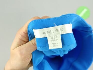 niebieska spódnice plisowane: Amisu, Spódnica damska, XS — 4