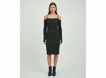 sukienka z odkrytymi ramionami h m: H&M, Sukienka damska, rozmiar L — 1