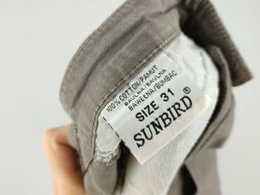 baggy grey jeans: Spodnie materiałowe damskie, rozmiar L — 5