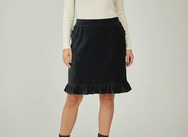 spódniczka welurowa: TU Woman, Spódnica damska, rozmiar L — 6