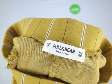 spodnie w paski pull and bear: PULL&BEAR, Material trousers for women, size S — 4
