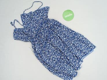 niebieska sukienka w kwiaty na wesele: Sukienka damska, rozmiar S — 3