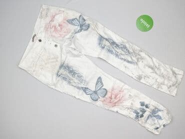 spodnie hello kitty białe: Styled In Italy, Spodnie materiałowe damskie, rozmiar XL — 2