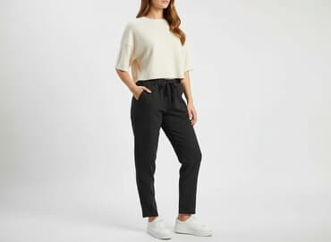 kapcie ars: Spodnie materiałowe damskie, rozmiar S — 7