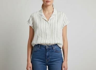 koszula wiya w paski: Bluzka damska, rozmiar M — 6