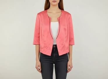 srebrne bolerko do sukienki: Kardigan damski, rozmiar L — 5