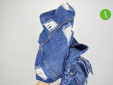 kurtka jeansowa patchwork: Kurtka jeansowa damska, rozmiar M — 4