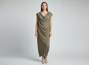 sukienka khaki wesele: Sukienka damska, rozmiar M — 1