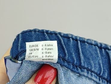 spodnie z lycry: Spodnie jeansowe, Lupilu, 8 lat, 128, stan - Bardzo dobry — 5