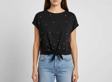 t shirt damski z cyrkoniami: T-shirt damski, rozmiar S — 6