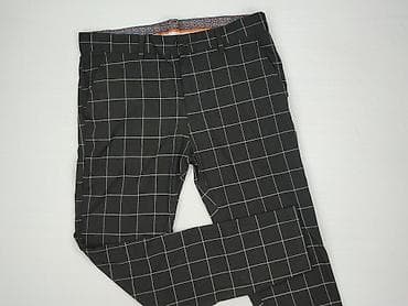 mid riser: Męskie spodnie w kratę MECHANICH – rozmiar 34, Slim Fit - Krój: Slim — 1