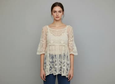 bluzki koronka allegro: Bluzka damska, rozmiar S — 6