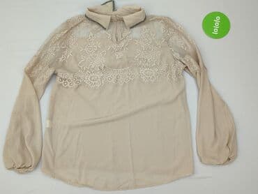 beżowe buty na koturnie ccc: Bluzka damska, rozmiar M — 3