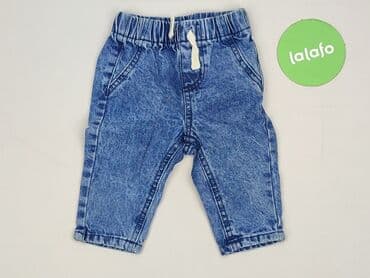 szerokie spodnie dzinsowe: Spodnie jeansowe, So cute, 6-9 miesięcy, stan - Idealny — 2