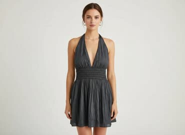 sukienka dekolt halter: Sukienka damska, rozmiar M — 1