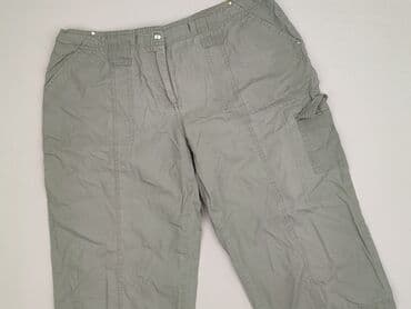 Women: Papaya, Material trousers for women, size L (EU 40) — 1