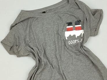 koszulka w leniwce: Sinsay, T-shirt damski, rozmiar S — 1