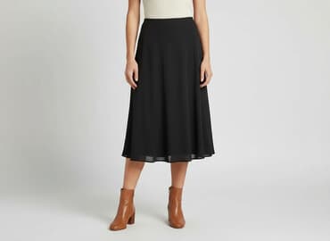 spódniczka rozkloszowane czarne: Wallis, Spódnica damska, L — 6