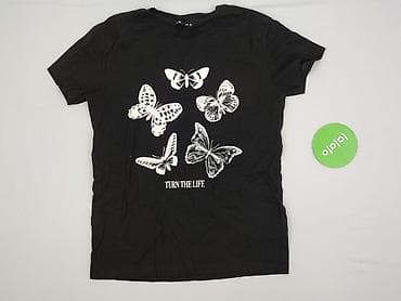 smog basic regular fit t shirt: Sinsay, T-shirt damski, rozmiar M — 2