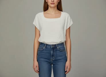 białe bluzki z krótkim rękawem: Women's blouse, size S — 1