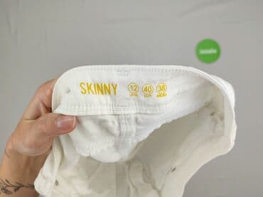 Ubrania damskie: Skinny, Jeansy damskie, rozmiar L — 4