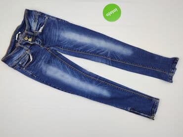 biale szerokie jeansy: Terranova, Jeansy damskie, rozmiar S — 2