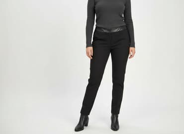 orsay spodnie woskowane czarne: Orsay, Spodnie materiałowe damskie, rozmiar XL — 1