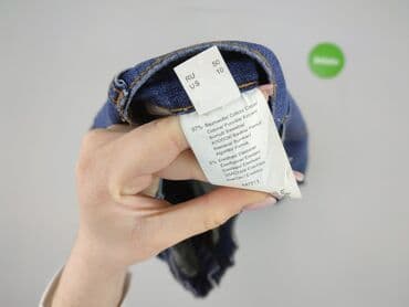 spodnie dżinsowe szerokie: Spodnie 3/4 damskie — 5