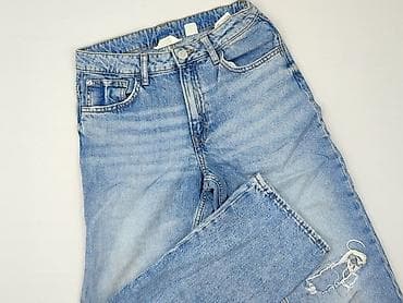 bluzki hm: Spodnie jeansowe, H&M, 12 lat, 152, stan - Dobry — 1