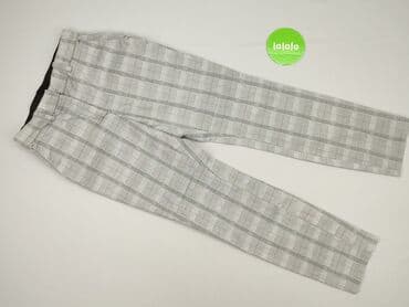 szare szerokie jeansy: H&M, Spodnie materiałowe damskie, rozmiar S — 2